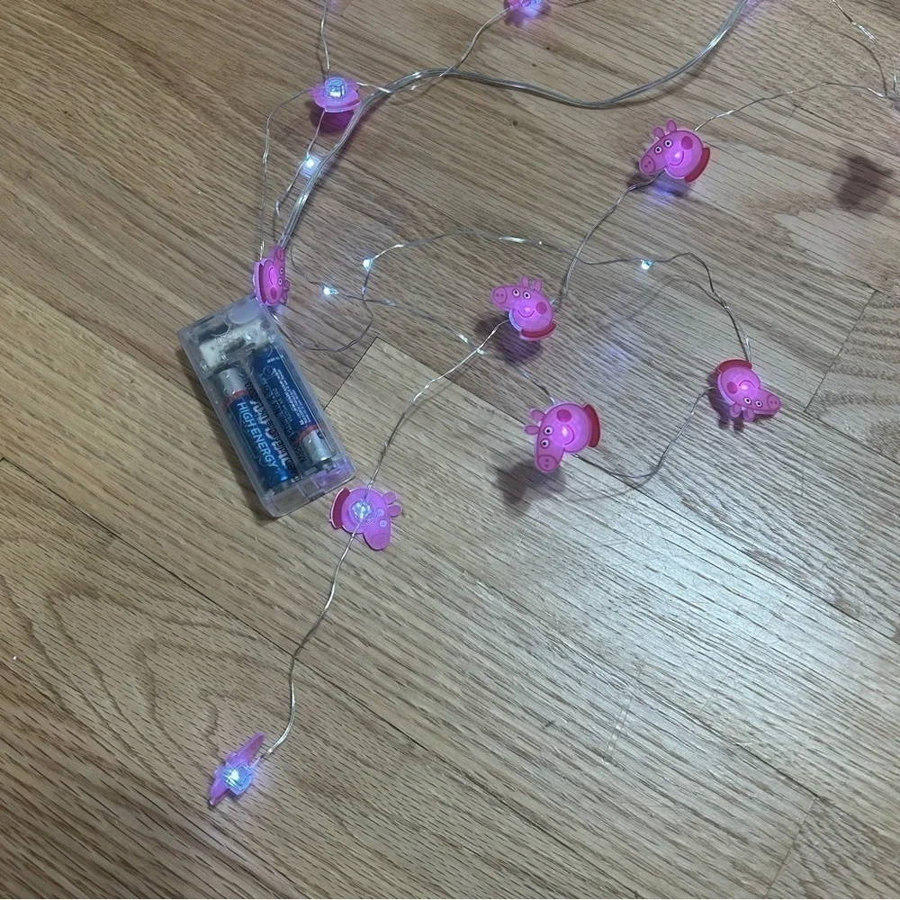 Peppa Pig Battery Operated String Lights Pink - Picture 2 of 4